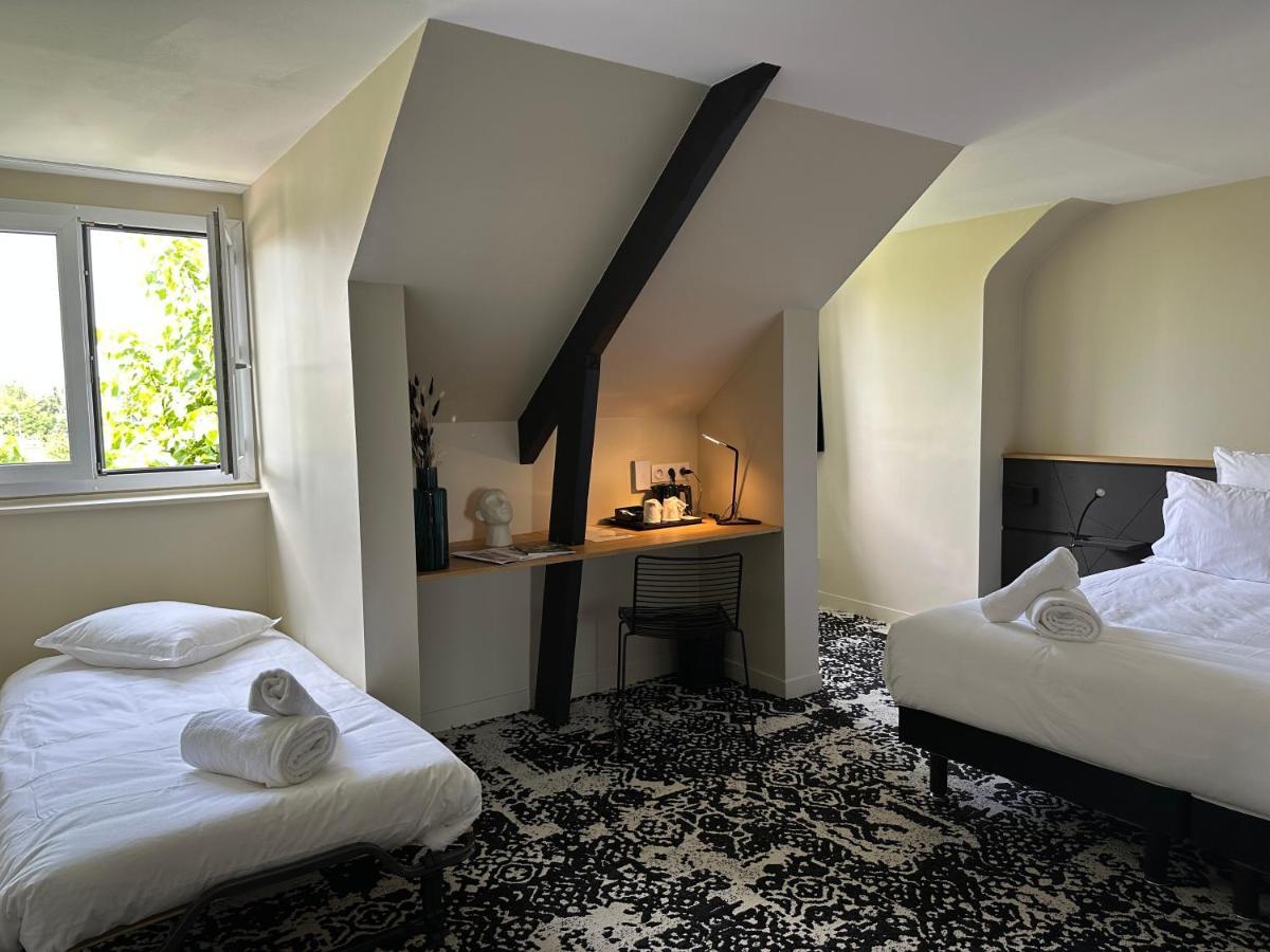 Logis Hotel & Restaurant Le Vert Bocage Franqueville-Saint-Pierre Eksteriør billede